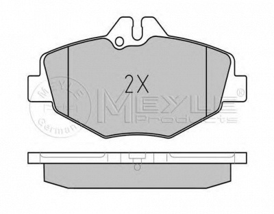 MEYLE 02523743201pd -  КОМПЛЕКТ ТОРМОЗНЫХ КОЛОДОК, ДИСКОВЫЙ ТОРМОЗ