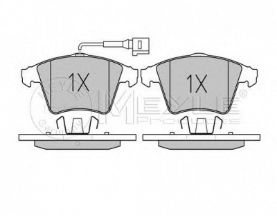 MEYLE 0252374619pd -  Колодки тормозные дисковые передние, комплект Platinum Pad
