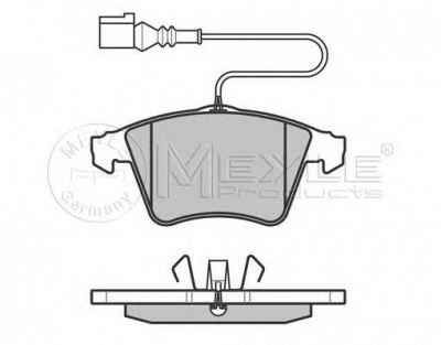 MEYLE 0252374919w -  Комплект тормозных колодок, дисковый тормоз