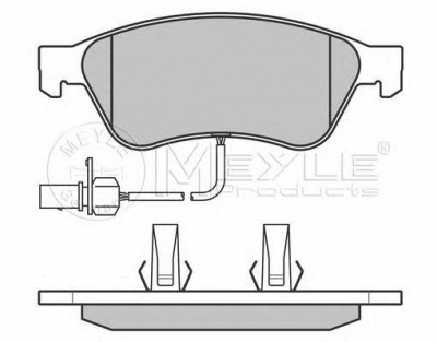 MEYLE 0252389620pd -  Колодки тормозные дисковые передние, комплект Platinum Pad