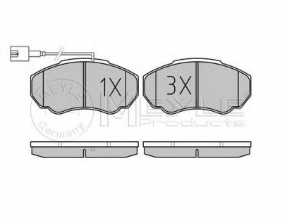 MEYLE 0252391719pd -  Колодки тормозные дисковые передние, комплект Platinum Pad