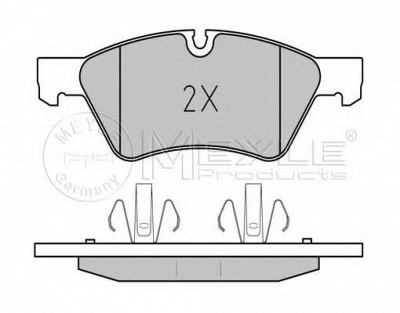MEYLE 0252392221pd -  КОМПЛЕКТ ТОРМОЗНЫХ КОЛОДОК, ДИСКОВЫЙ ТОРМОЗ