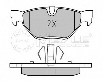 MEYLE 0252392617pd -  Колодки тормозные дисковые задниеие, комплект Platinum Pad