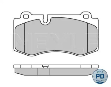 MEYLE 0252396018pd -  КОМПЛЕКТ ТОРМОЗНЫХ КОЛОДОК, ДИСКОВЫЙ ТОРМОЗ