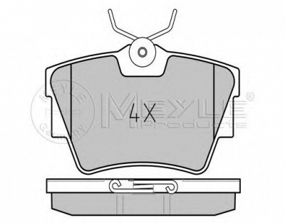 MEYLE 0252398017pd -  КОМПЛЕКТ ТОРМОЗНЫХ КОЛОДОК, ДИСКОВЫЙ ТОРМОЗ