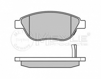 MEYLE 0252398119pd -  Колодки тормозные дисковые передние, комплект Platinum Pad