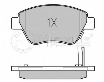 MEYLE 0252398217w -  Комплект тормозных колодок, дисковый тормоз
