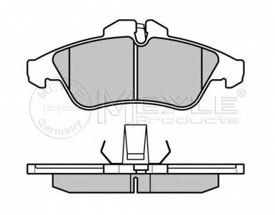 MEYLE 0252399020pd -  КОМПЛЕКТ ТОРМОЗНЫХ КОЛОДОК, ДИСКОВЫЙ ТОРМОЗ