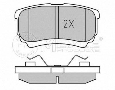MEYLE 0252401416w -  Комплект тормозных колодок, дисковый тормоз