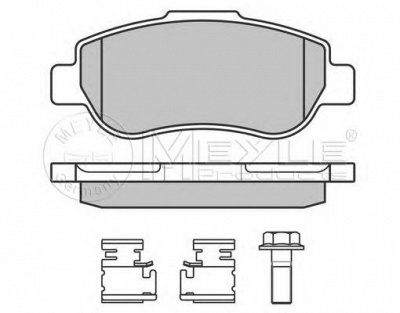 MEYLE 0252407217w -  Комплект тормозных колодок, дисковый тормоз