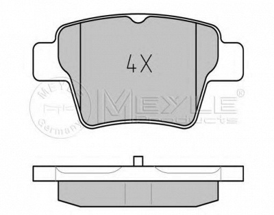 MEYLE 0252415017 -  Комплект тормозных колодок, дисковый тормоз