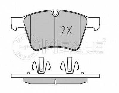 MEYLE 0252415120pd -  Колодки тормозные дисковые передние, комплект Platinum Pad