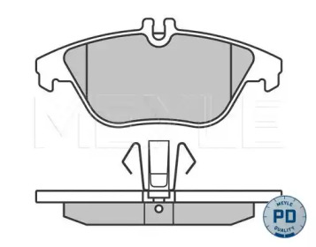 MEYLE 0252425317pd -  Колодки тормозные дисковые задниеие, комплект Platinum Pad