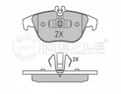MEYLE 0252425418 -  Колодки тормозные дисковые задниеие, комплект