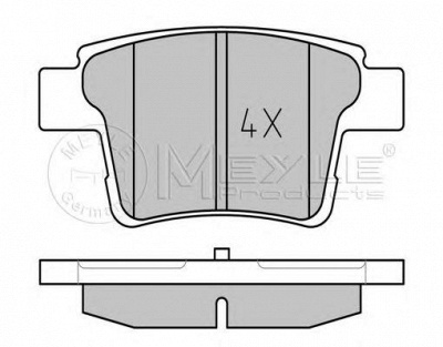 MEYLE 0252426017 -  Комплект тормозных колодок, дисковый тормоз