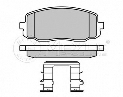 MEYLE 0252427516w -  Комплект тормозных колодок, дисковый тормоз