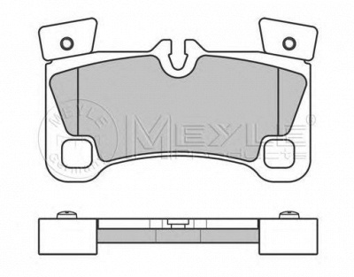 MEYLE 0252429616pd -  Колодки тормозные дисковые передние, комплект Platinum Pad