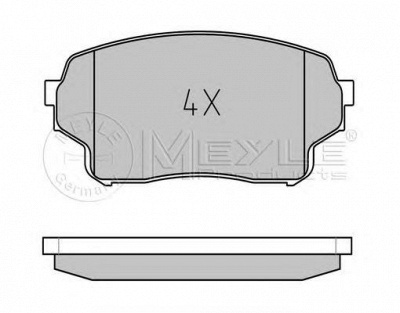 MEYLE 0252430115w -  Комплект тормозных колодок, дисковый тормоз
