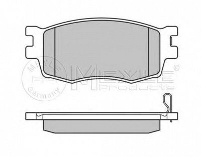 MEYLE 0252431717w -  Комплект тормозных колодок, дисковый тормоз