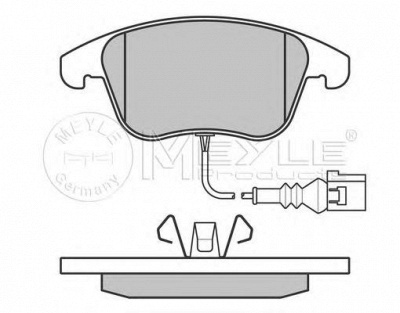 MEYLE 0252433219pd -  КОМПЛЕКТ ТОРМОЗНЫХ КОЛОДОК, ДИСКОВЫЙ ТОРМОЗ