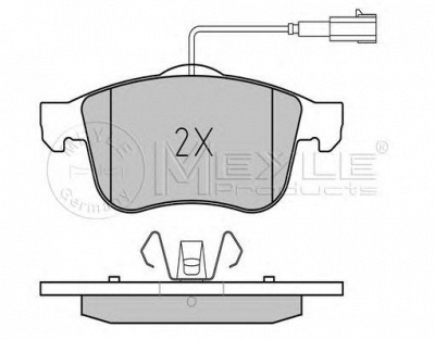 MEYLE 0252434019 -  Комплект тормозных колодок, дисковый тормоз