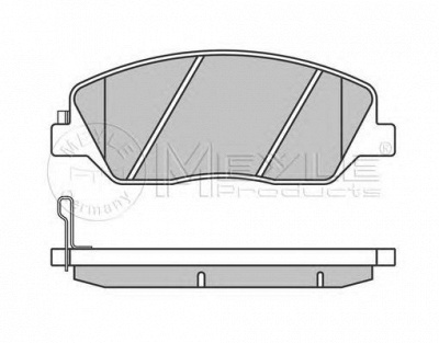 MEYLE 0252435117w -  Комплект тормозных колодок, дисковый тормоз