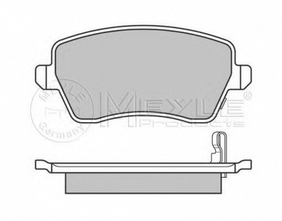 MEYLE 0252440317pd -  Колодки тормозные дисковые передние, комплект Platinum Pad
