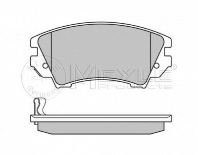 MEYLE 0252441219w -  Комплект тормозных колодок, дисковый тормоз