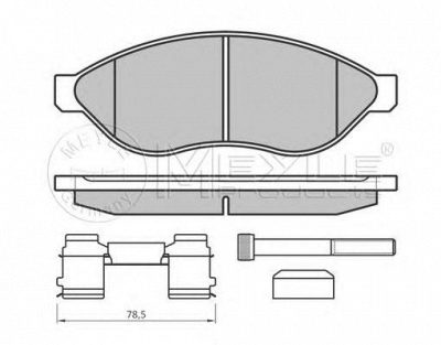 MEYLE 02524468192pd -  Колодки тормозные дисковые передние, комплект