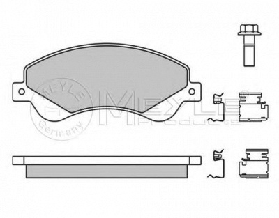 MEYLE 0252448518pd -  Колодки тормозные дисковые передние, комплект Platinum Pad