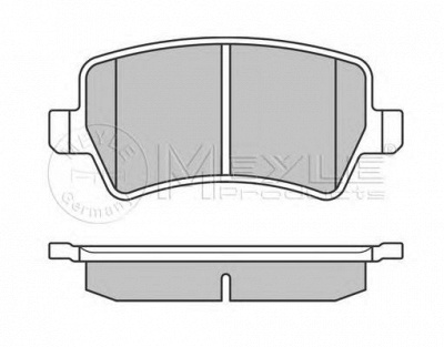 MEYLE 0252449617 -  Комплект тормозных колодок, дисковый тормоз