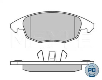 MEYLE 0252453818pd -  Колодки тормозные дисковые передние, комплект Platinum Pad