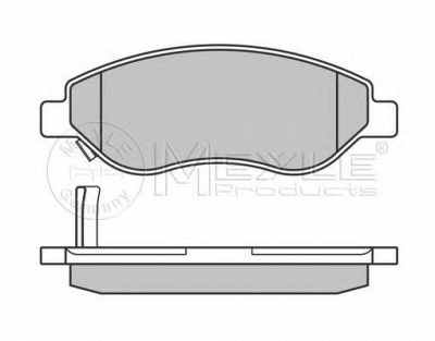 MEYLE 0252455019w -  Комплект тормозных колодок, дисковый тормоз