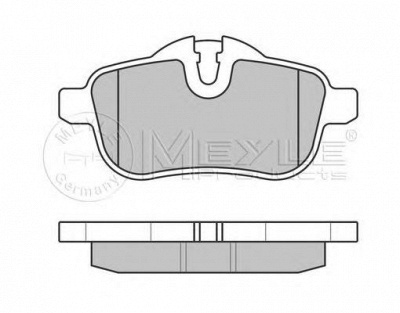 MEYLE 0252455918 -  Комплект тормозных колодок, дисковый тормоз