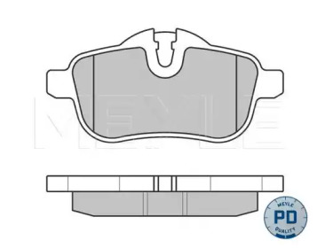 MEYLE 0252455918pd -  Комплект тормозных колодок, дисковый тормоз