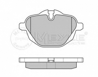 MEYLE 0252456118 -  Комплект тормозных колодок, дисковый тормоз