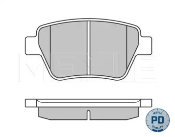 MEYLE 0252456317pd -  Колодки тормозные дисковые задниеие, комплект Platinum Pad