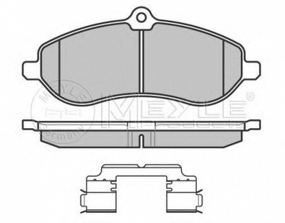 MEYLE 0252459518w -  Комплект тормозных колодок, дисковый тормоз