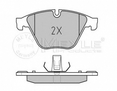 MEYLE 0252468820pd -  Колодки тормозные дисковые передние, комплект Platinum Pad