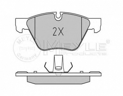 MEYLE 0252469719pd -  Колодки тормозные дисковые передние, комплект Platinum Pad