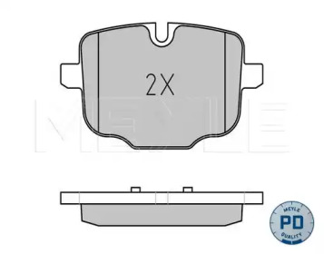 MEYLE 0252470318pd -  Колодки тормозные дисковые задниеие, комплект Platinum Pad