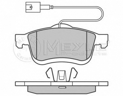 MEYLE 0252472720w -  Комплект тормозных колодок, дисковый тормоз