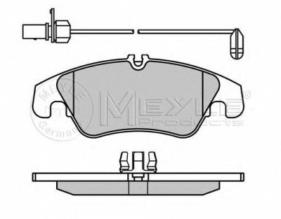 MEYLE 0252474319w -  Комплект тормозных колодок, дисковый тормоз