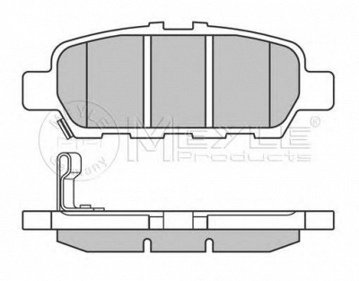 MEYLE 0252487113w -  Комплект тормозных колодок, дисковый тормоз