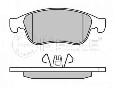 MEYLE 0252491418pd -  Колодки тормозные дисковые передние, комплект Platinum Pad