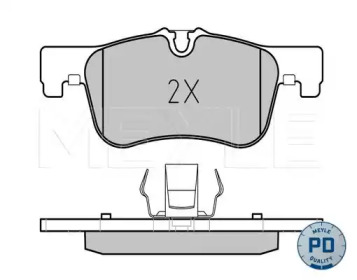 MEYLE 0252501418pd -  Колодки тормозные дисковые передние, комплект Platinum Pad