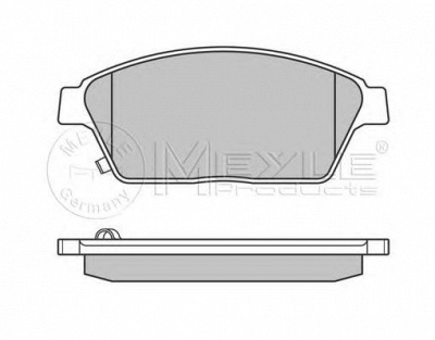 MEYLE 0252503418w -  Комплект тормозных колодок, дисковый тормоз