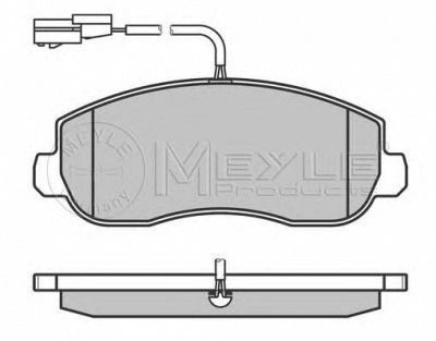 MEYLE 0252514718w -  Комплект тормозных колодок, дисковый тормоз