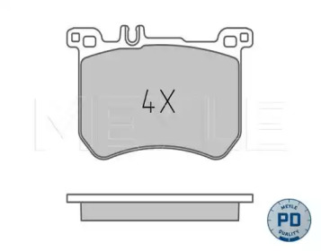 MEYLE 0252518317pd -  Колодки тормозные дисковые передние, комплект Platinum Pad