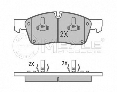 MEYLE 0252519021 -  Колодки тормозные дисковые передние, комплект